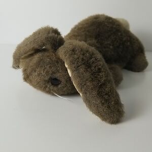 Vintage DAKIN Rabbit Hand Puppet 12in Full Body Fuzzy Brown Bunny 1985 Korea